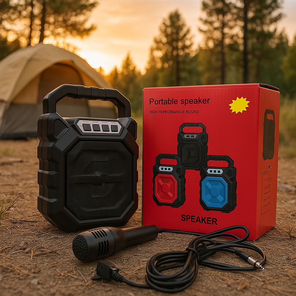 Безжична Блутут колонка с микрофон 668