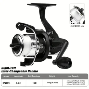 PROBEROS 1бр. Предавателно отношение 5.2:1 въртяща се макара за въдица