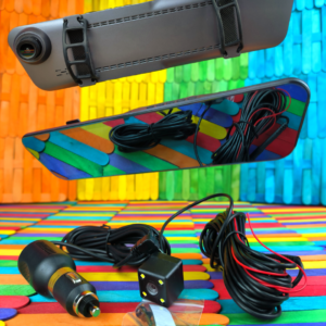 Огледало за обратно виждане 4,5 инча 1080P Предна камера със задна камера