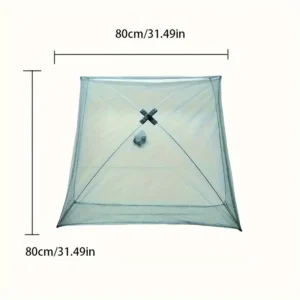 Сгъваем капан за риба и раци – 80x80 см