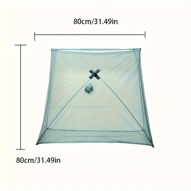 Сгъваем капан за риба и раци – 80x80 см