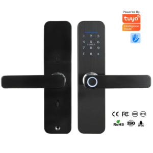 Смарт брава за врата отключване с пин код,пръстов отпечатък приложение